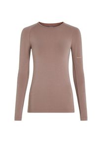 Longsleeve Icebreaker Merino 260 Zoneknit Seamless L/S Crewe Damen (Gr S |braun)
