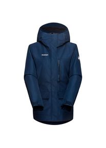 Skijacke Mammut Fall Line Hardshell Thermo Hooded Jacket Damen (Gr L |blau |wasserdicht)