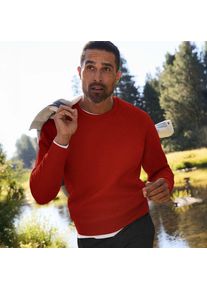 LANDS' END Rundhals-Sweatshirt SERIOUS SWEATS, Herren,  Braun, Baumwoll-Mischung/Polyester-Mischung, by Lands' End