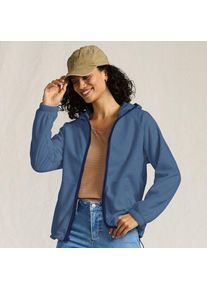 LANDS' END Anyweather Fleece-Jacke mit Kapuze, Damen,  Blau, Polyester, by Lands' End