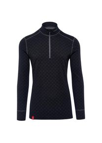 Thermowave Merino Xtreme L/S Shirt 1/2 Zip Merinounterwäsche Herren (Gr M |schwarz)