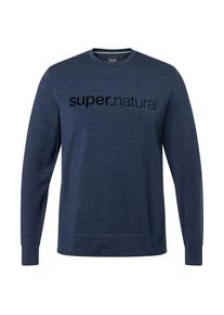 super.natural 3D Signature Crew Pullover Herren Alltag (Gr XL |blau)