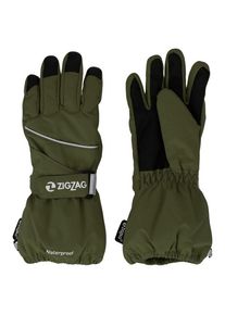 ZIG ZAG Kempston Glove with Dropliner Handschuhe Kinder Ski (Gr 152/158 - 12 Years |oliv |wasserdicht)