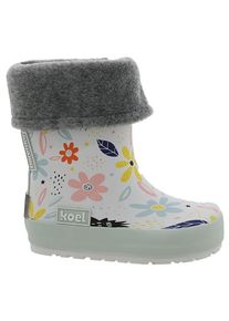 Barfußschuhe Koel Wellie Print + Sock Kinder (Gr 28 |grau |wasserdicht)
