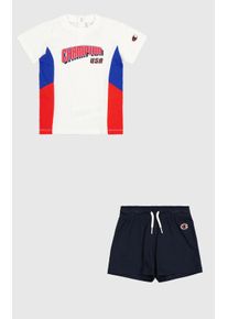 Champion Kinder Shirt & Shortswht, nny, bai,, sportlich, Gr. 68, Obermaterial: 100% Baumwolle, KOB Set-Artikel, für Kinder