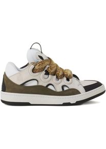 Lanvin Low-Top Sneaker - Sneakers Whitekaki - Gr. 41 (EU) - in Braun - f&uuml;r Damen