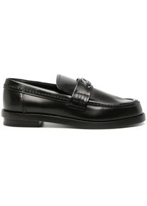Alexander McQueen Low-Top Sneaker - Seal Logo Plaque Loafers - Gr. 39 (EU) - in Schwarz - f&uuml;r Damen