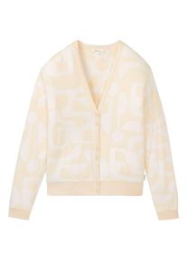 Freizeitjacke Tranquillo Lockere Strickjacke Damen (Gr M |weiß/beige)