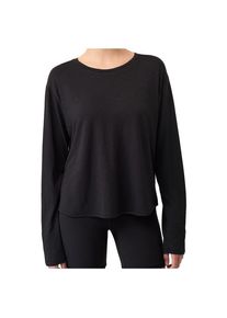 Mandala Open Back Long Sleeve Longsleeve Damen (Gr M |schwarz)