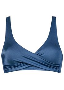 watercult Viva Energy Bikini Top 7330 Bikini-Top Damen (Gr 42 - D |blau)