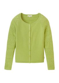 Fleecejacke Tranquillo Ajour Strickjacke Damen (Gr L |grün)