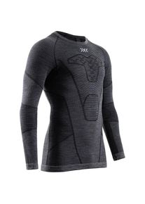 X-Bionic Symbio Merino Shirt L/S Merinounterwäsche Men (Gr L |grau/schwarz)