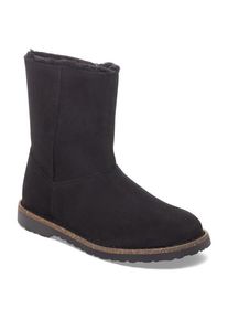 Birkenstock Uppsala Zip Suede Shearling Winterschuhe Damen (Gr 36 - Narrow |grau/schwarz)