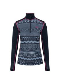 KARI TRAA Live Half Zip Merinounterwäsche Women (Gr S |blau)