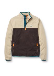 Passenger Set Off Recycled Polar 1/4 Zip Fleece Fleecejacke Herren Wandern (Gr S |beige)