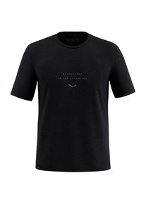 Salewa Eagle EITD Alpine Merino T-Shirt Merinoshirt Men (Größe 46 |schwarz)