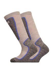 UphillSport Valta Alpine Shin Cushioned M5 Merino Skisocken Kinder (Gr 37-39 |grau)