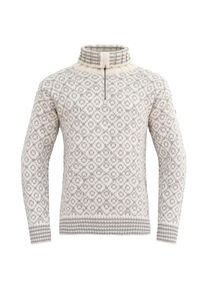 DEVOLD Svalbard Sweater Zip-Neck Wollpullover Alltag (Gr XL |grau)