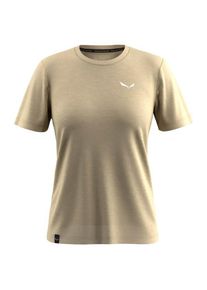 Salewa Eagle Minilogo Alpine Merino T-Shirt Merinoshirt Women (Gr 36 |beige)