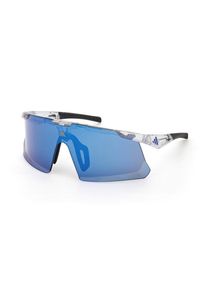 adidas Eyewear SP0107 Mirror Cat: 3 Fahrradbrille (wei&szlig;/blau)