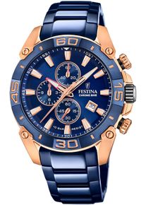 Festina Herren Chronograph "Special Edition"dunkelblau, Armbanduhren, Quarzuhr, Armbanduhr, Herrenuhr, Edelstahlarmband, Datum,Stoppfunktion