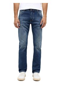 Mustang Herren Straight-Jeans "Herren Style Michigan Straight"583 blau dunkel, casual, Gr. 34, unifarben, Denim/Jeans, 98% Baumwolle, 2% Elasthan,