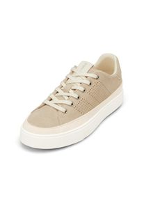 Marc O'Polo MARC O'POLO Damen Sneaker "aus Veloursleder mit Ripsband", Gr. 37light dusty sand, Obermaterial: 100% Leder (Rind), unifarben, Schuhe
