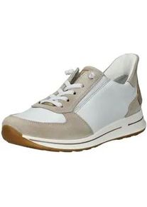 Sneaker Ara "Ara Sneaker Veloursleder", Damen, Gr. 38, wei&szlig; (wei&szlig;, beige), Veloursleder, Schuhe Sneaker
