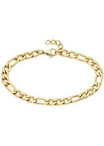 Edelstahlarmband "Schmuck Geschenk Figarokettengliederung", gold (gelbgoldfarben), ANISTON JEWELRY & WATCHES, Armb&auml;nder, Damen, 21cm, Edelstahl, Edelstahlarmband