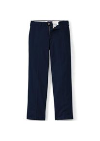 LANDS' END CLASSIC FIT B&uuml;gelleichte Chinos in Lang-Gr&ouml;&szlig;e, Herren,  Blau, Baumwolle, by Lands' End