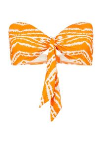 Bikini Top Seafolly Zanzibar Twist Tie Front Bandeau Damen (Gr 36 |orange)