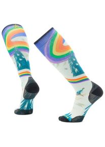 Smartwool Ski Zero Cushion Rainbow Trails Print OTC Socks Skisocken Herren (Gr M |bunt)