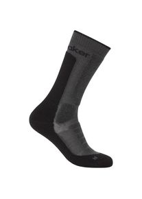 Icebreaker Merino Hike+ Heavy Crew Wandersocken Damen (Gr S |schwarz/grau)