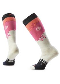 Merinosocken Smartwool Ski Full Cushion Snowpocalypse Pattern OTC Damen (Gr L |rosa)