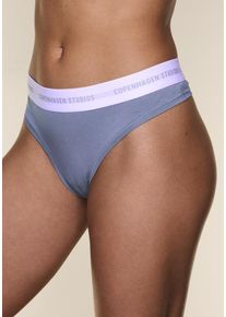Copenhagen Studios String teal Gr. L (40) für Damen. Mit Logobund. Körpernah. Nachhaltig.