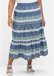 sheego Große Größen Schlupfrock im Paisley-Muster, rauchblau-kalkmint-bedruckt, Größe 21 - Damen