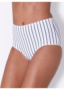 wäschepur sheego Große Größen Taillenslip, 5x weiß-schwarz-gestreift + 5x schwarz-weiß-gestreift, Größe 36/38 - Damen