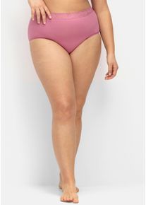 w&auml;schepur sheego Gro&szlig;e Gr&ouml;&szlig;en Taillenslip mit elastischer Spitze, farbig-sortiert, Gr&ouml;&szlig;e 38 - Damen