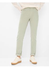 Brax Damen Cordhose Style CAROLA, hellgrün, Gr. 36