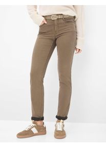 Brax Damen Five-Pocket-Hose Style MARY CARAMEL, denim hellbraun, Gr. 36