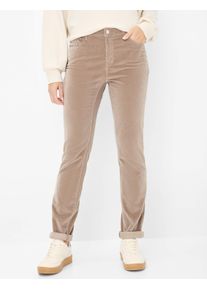 Brax Damen Five-Pocket-Hose Style CAROLA LIGHT WALNUT, hellbraun, Gr. 44K