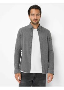 Brax Herren Hemd Style DANIEL elefant, grau, Gr. L