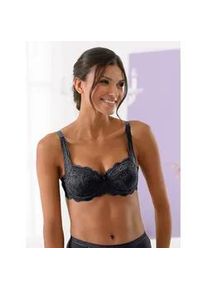 Dirndl-BH SuSa, Damen, Gr. 85, Cup D, schwarz, 59% Polyamid, 37% Baumwolle, 4% Elasthan, BHs Dirndl-BH