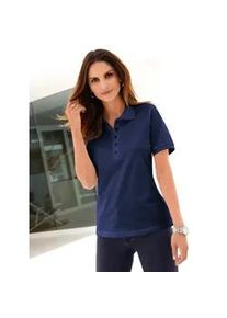Poloshirt Casual Looks "Poloshirt", Damen, Gr. 38, blau (marine), 100% Baumwolle, unifarben, ohne Ausschnitt, Shirts