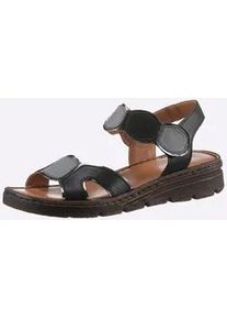 Sandale Gemini, Damen, Gr. 39, schwarz, Glattleder, Schuhe Sandale