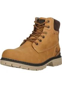 Stiefel WHISTLER "Lasti", Damen, Gr. 36, braun (cognac), Synthetik, Schuhe Stiefel, mit Schn&uuml;rung und Allwetterprofil