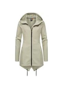 Sweatjacke Ragwear "Wingi", Damen, Gr. XXXL(46), gelb (gelbgr&uuml;n), 95% Polyester, 5% Elasthan, tailliert ca. Mitte Oberschenkel, hoch geschlossener Ausschnitt, eng normaler Saum mit Daumenl&ouml;chern, Sweatjacken Sweatjacke, Sportliche Damen Kapuzenjacke mit kuschelig weichem Innenleben