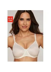 Minimizer-BH Nuance, Damen, Gr. 90, Cup C, beige (creme), Microtouch, Obermaterial: 82% Polyamid, 18% Elasthan, Basic, BHs Minimizer-BH, mit B&uuml;gel und nahtlosen Cups aus schimmerndem Material, Basic