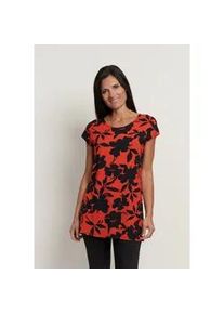 T-Shirt Seidel Moden, Damen, Gr. 44, rot (rot, exklusiv bei otto), Jersey, Obermaterial: 96% Viskose, 4% Elasthan, bedruckt, regular fit Po-bedeckend, Rundhals, Shirts T-Shirt, mit All-Over Print, MADE IN GERMANY