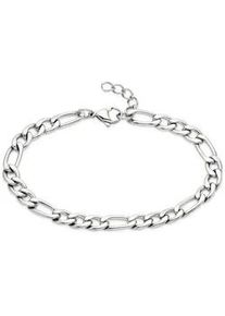Edelstahlarmband "Schmuck Geschenk Figarokettengliederung", silber (edelstahlfarben), ANISTON JEWELRY & WATCHES, Armb&auml;nder, Damen, 21cm, Edelstahl, Edelstahlarmband